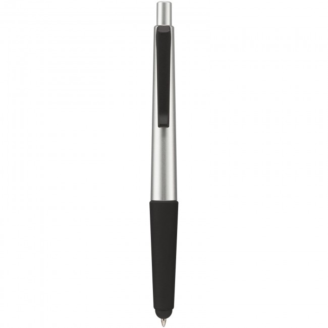 Promotional Gummy stylus ballpoint pen with soft-touch grip - Image 3