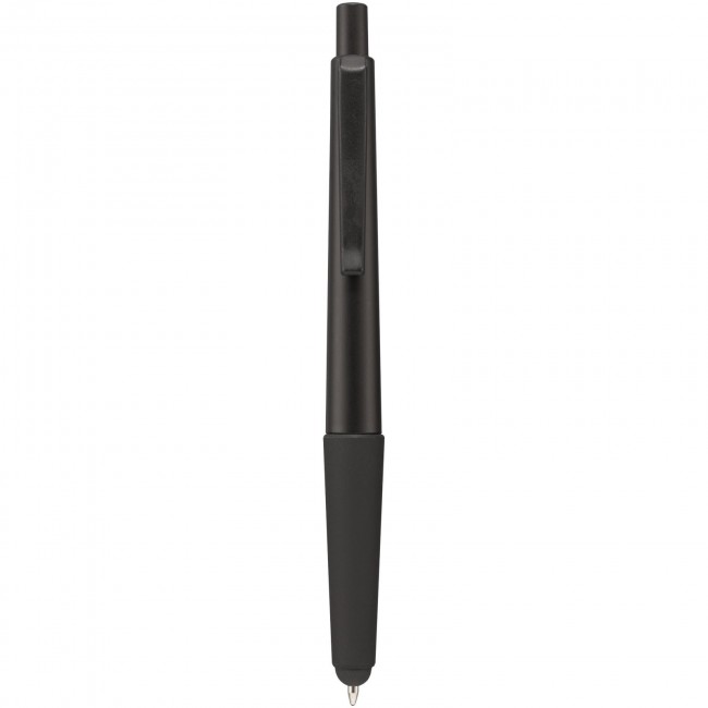 Promotional Gummy stylus ballpoint pen with soft-touch grip - Image 2