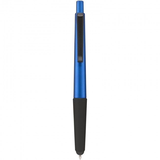 Promotional Gummy stylus ballpoint pen with soft-touch grip - Image 1