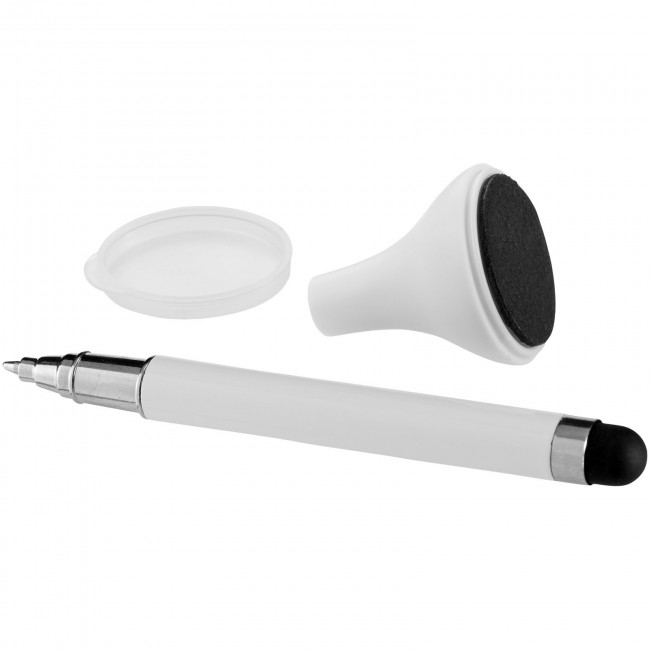 Promotional Sheanti stylus ballpoint pen and screen cleaner - Image 1