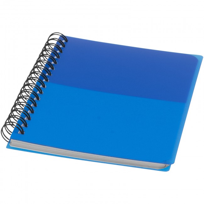 Promotional Colour-block A6 spiral notebook - Image 4