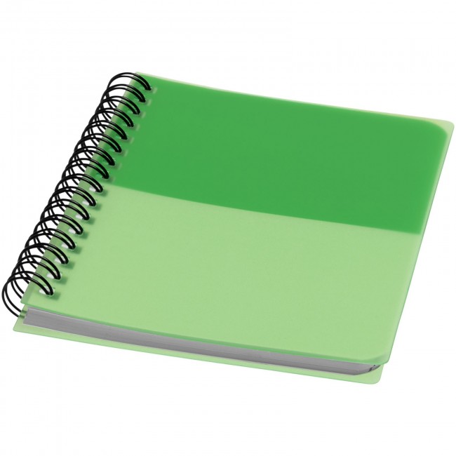 Promotional Colour-block A6 spiral notebook - Image 2