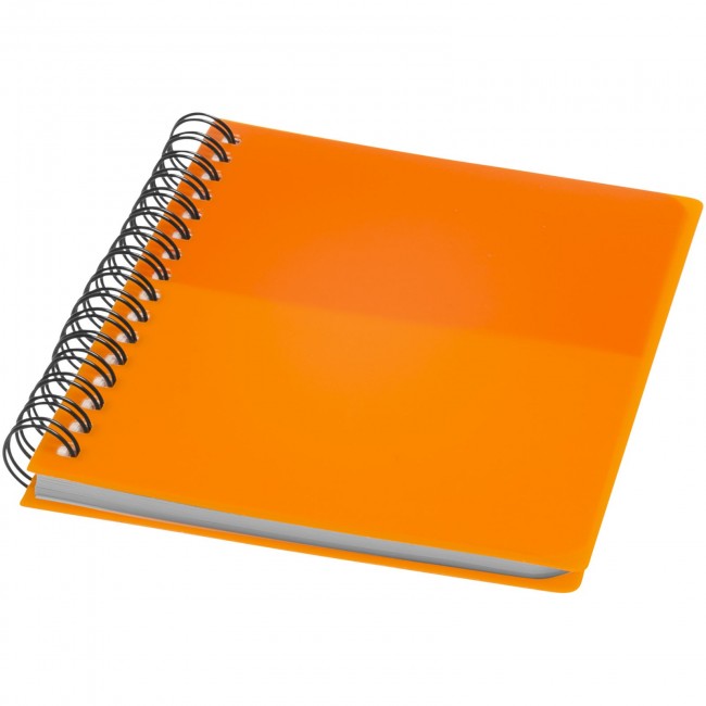 Promotional Colour-block A6 spiral notebook - Image 1