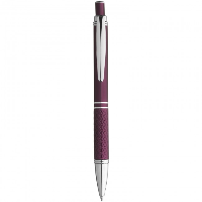 Promotional Jewel ballpoint pen with knurled grip - Image 1