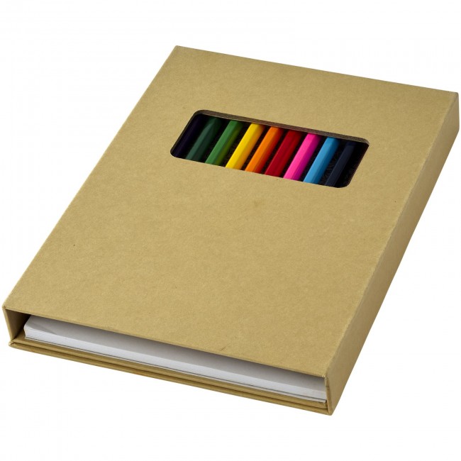 Promotional Pablo colouring set with drawing paper