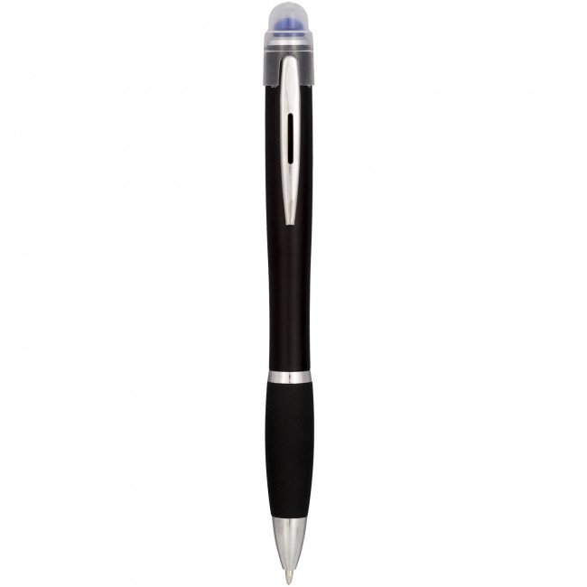 Promotional Nash coloured light up black barrel ballpoint pen - Image 8