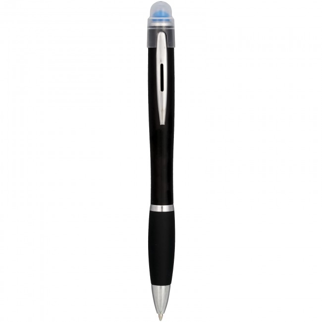 Promotional Nash coloured light up black barrel ballpoint pen - Image 7