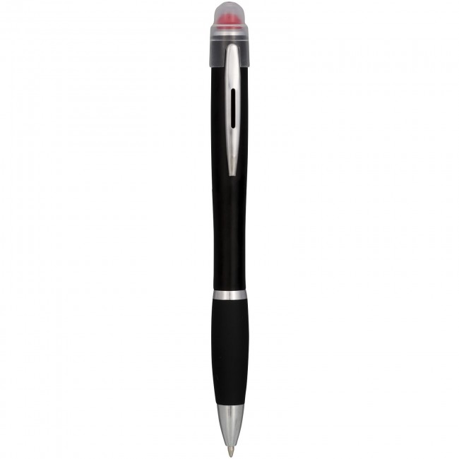 Promotional Nash coloured light up black barrel ballpoint pen - Image 6