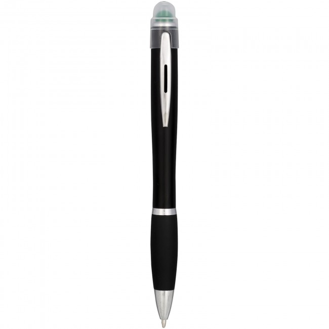 Promotional Nash coloured light up black barrel ballpoint pen - Image 5