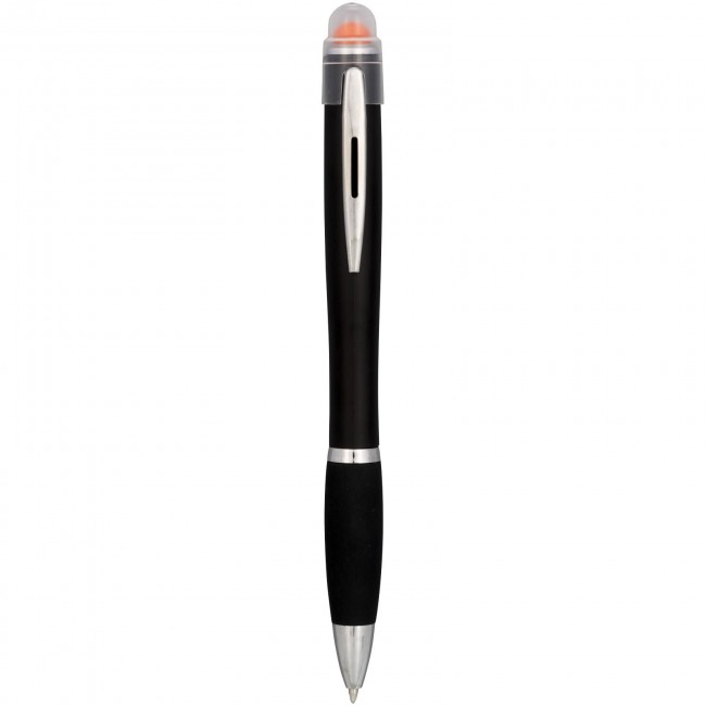 Promotional Nash coloured light up black barrel ballpoint pen - Image 4