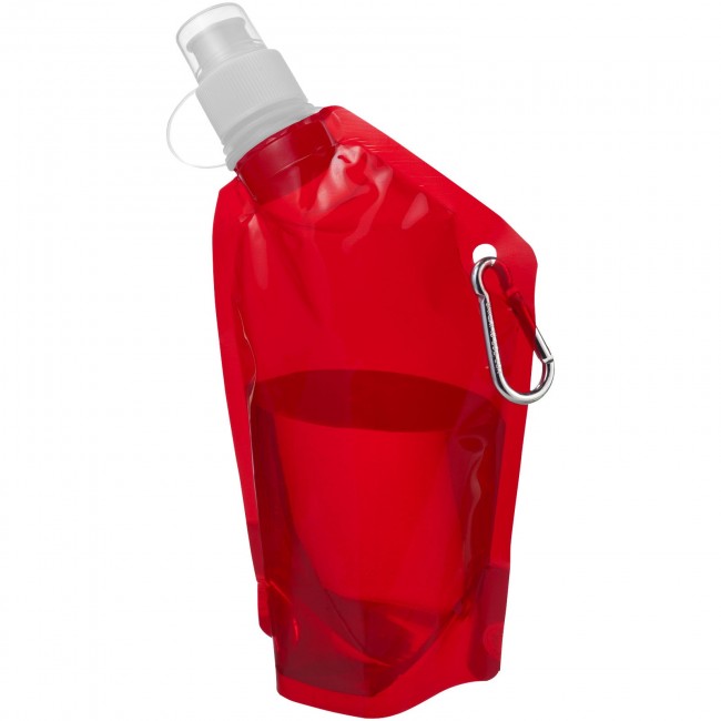 Promotional Cabo 375 ml mini water bag with carabiner - Image 1