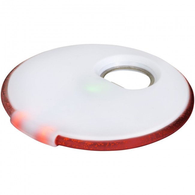 Promotional LED coaster with opener - Image 1