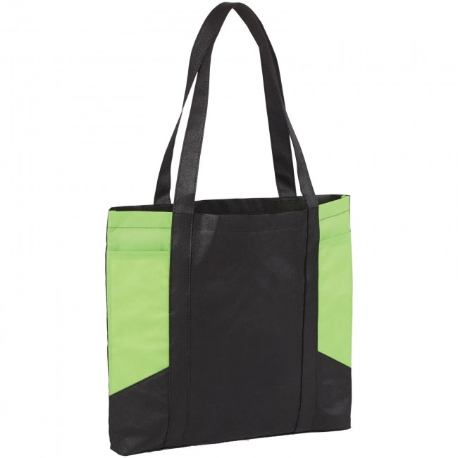 Promotional Joey coloured panel tote bag - Image 1