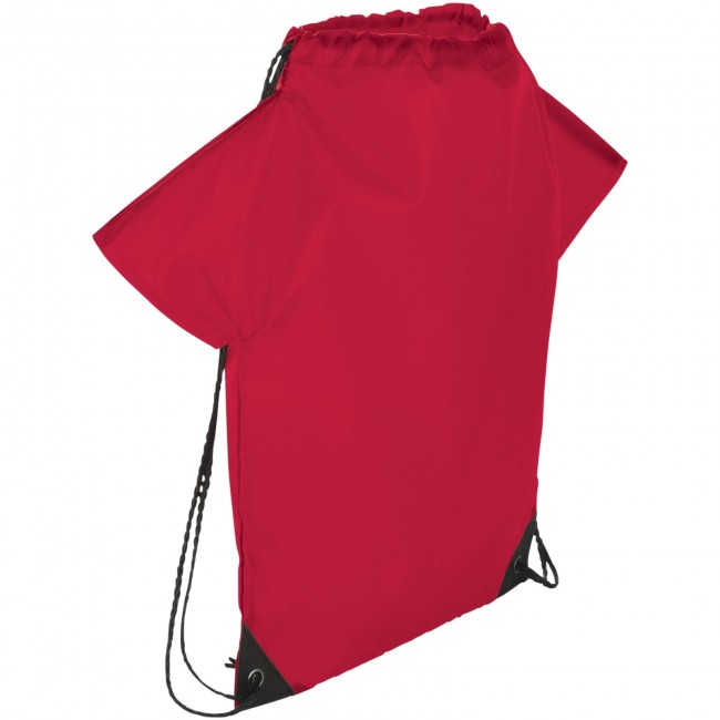 Promotional Cheer jersey-shaped drawstring backpack - Image 2