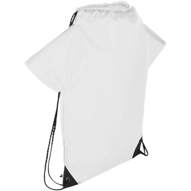 Promotional Cheer jersey-shaped drawstring backpack - Image 1