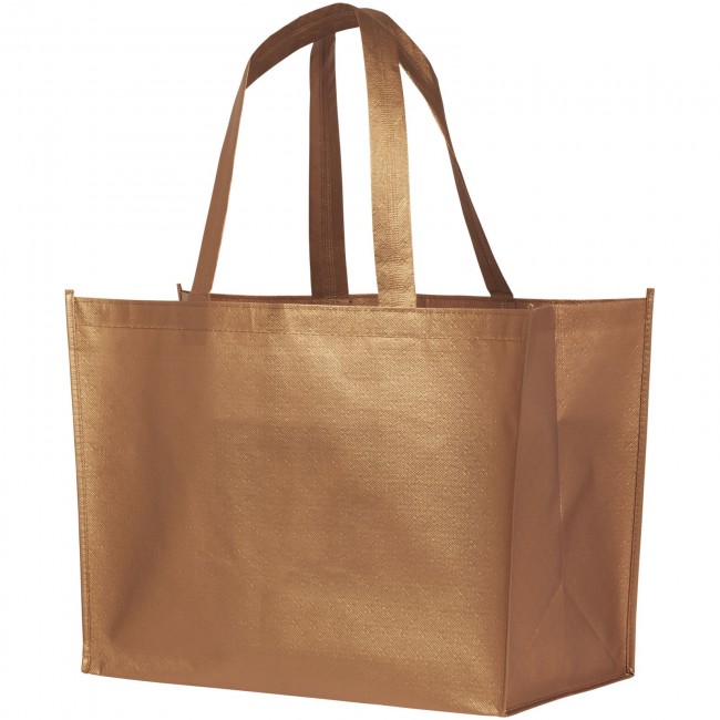 Promotional Alloy laminated non-woven shopping tote bag - Image 3