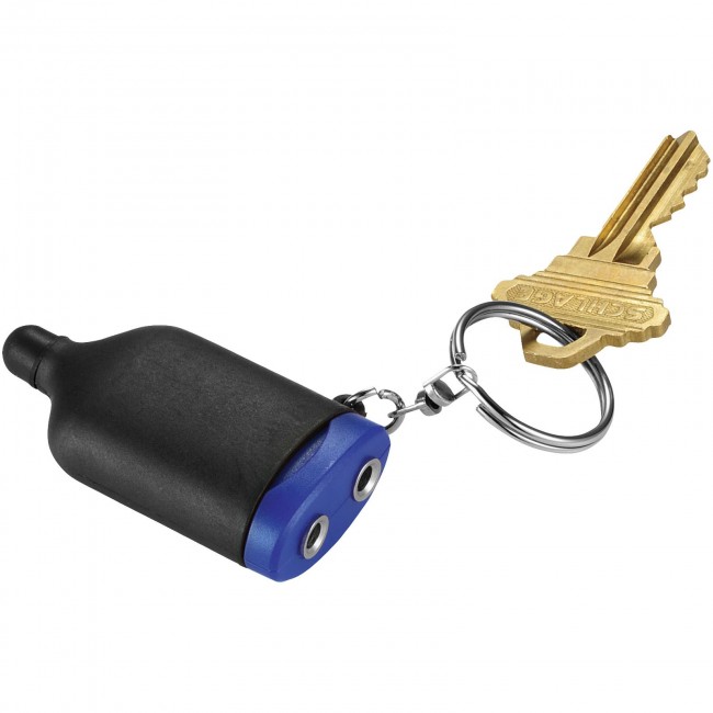 Promotional Jack 2-in-1 audio splitter and stylus keychain - Image 1