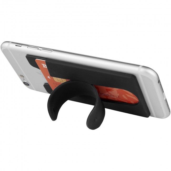 Promotional Stue silicone smartphone stand and wallet - Image 1