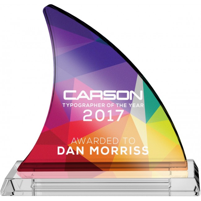 Promotional Fin Shaped Acrylic Award