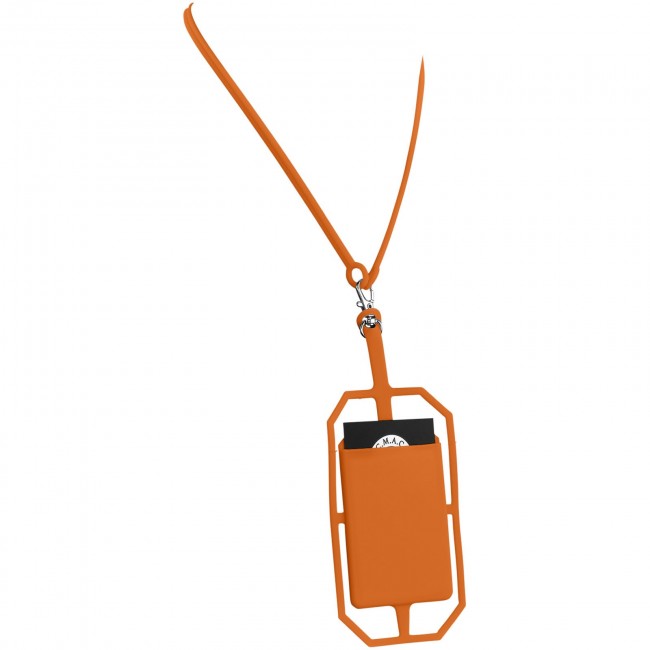 Promotional Fort-rock silicone RFID card older with lanyard - Image 1