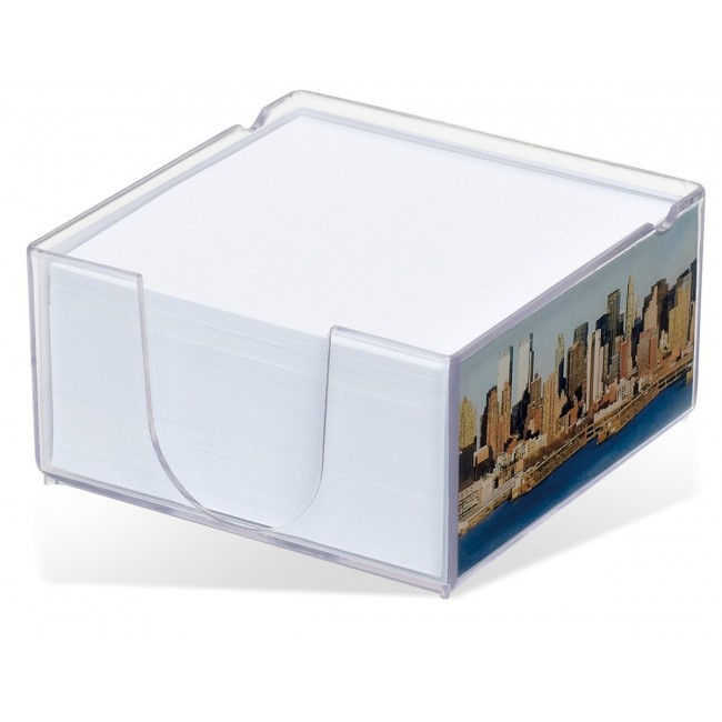 Promotional Acrylo Large Memo Block with Paper Refill