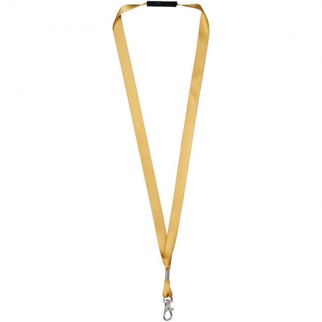 Promotional Oro ribbon lanyard with break-away closure - Image 3