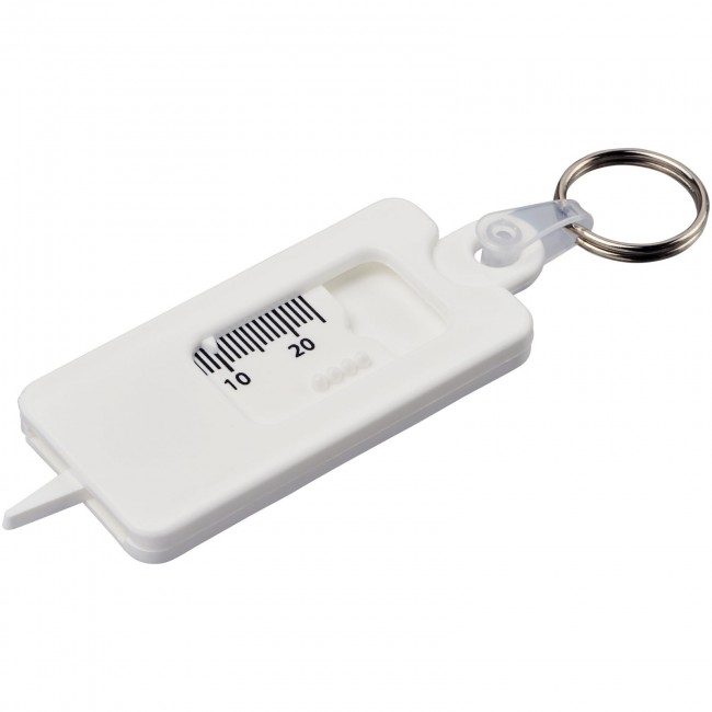 Promotional Kym tyre tread check keychain - Image 1