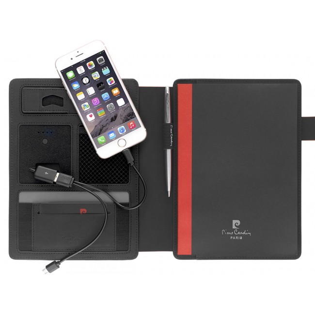 Promotional Pierre Cardin Milano Folder With Power Bank