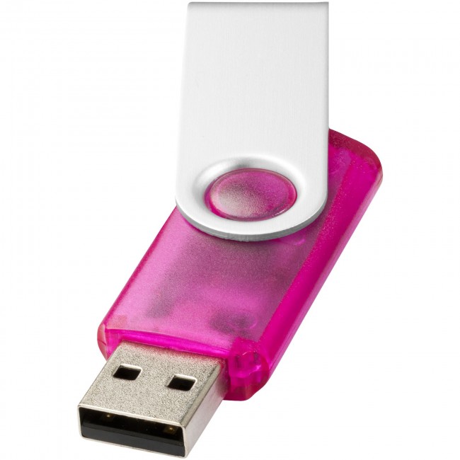 Promotional Rotate-translucent 2GB USB flash drive - Image 1