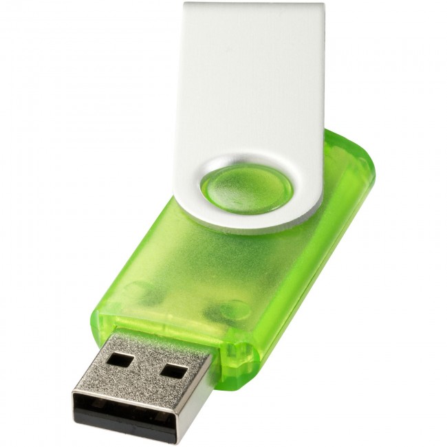 Promotional Rotate-translucent 2GB USB flash drive - Image 2