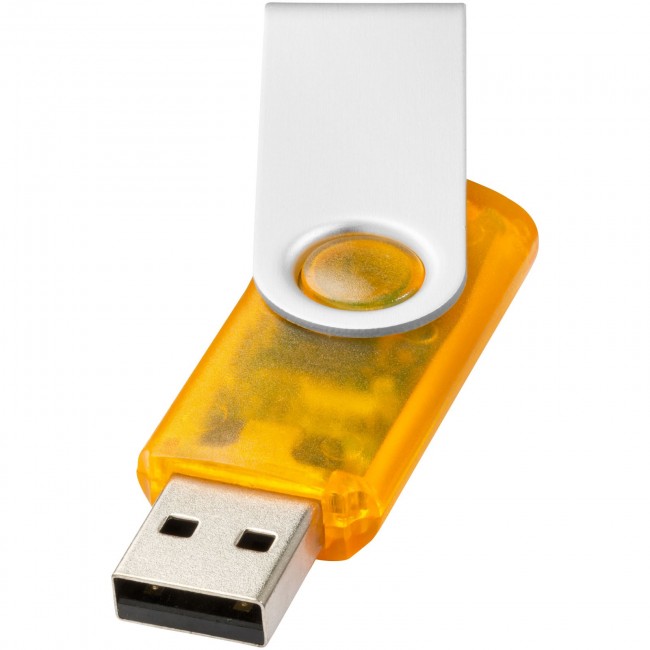 Promotional Rotate-translucent 2GB USB flash drive - Image 3