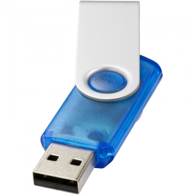 Promotional Rotate-translucent 2GB USB flash drive - Image 4