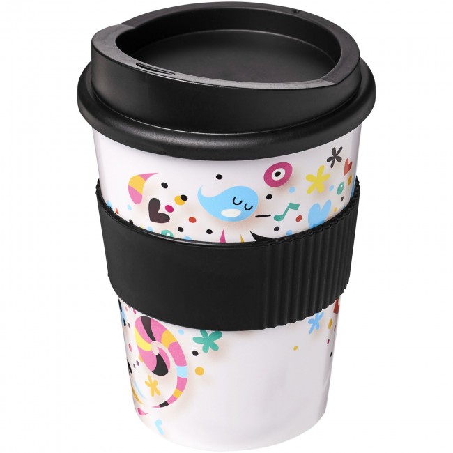 Promotional Brite-Americano® Medio 300 ml tumbler with grip - Image 2