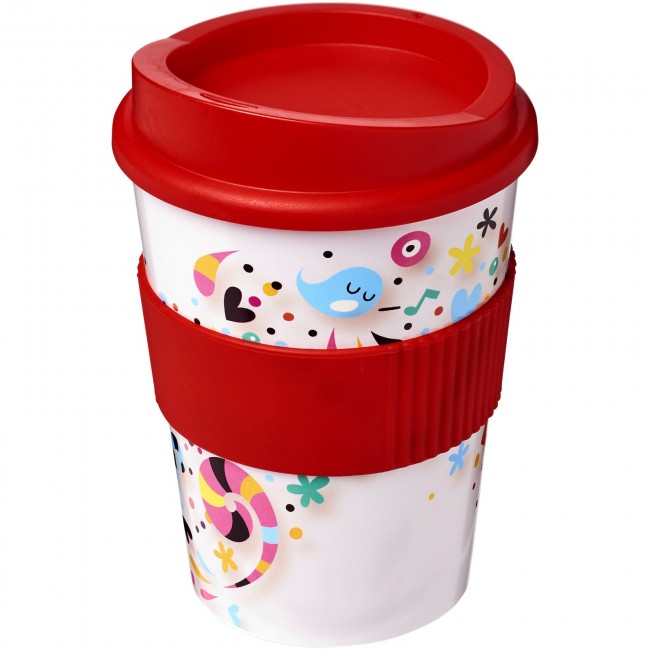 Promotional Brite-Americano® Medio 300 ml tumbler with grip - Image 1