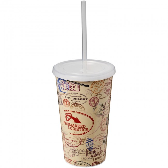 Promotional Brite-Americano® 350 ml double-walled stadium cup - Image 2