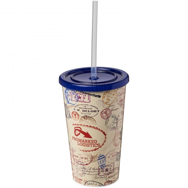 Promotional Brite-Americano® 350 ml double-walled stadium cup - Image 1