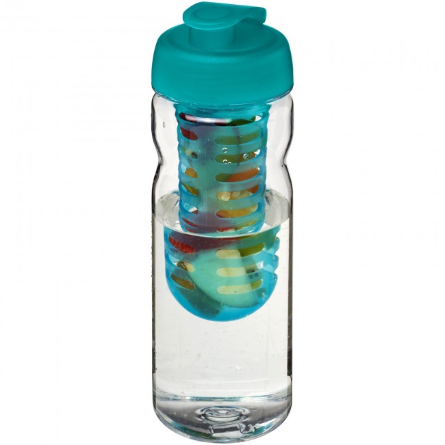 Promotional H2O Base Tritan? 650 ml flip lid bottle & infuser - Image 4