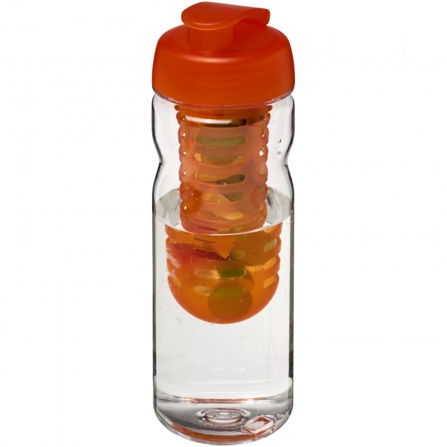 Promotional H2O Base Tritan? 650 ml flip lid bottle & infuser - Image 3