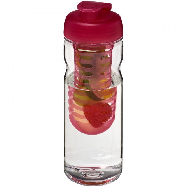 Promotional H2O Base Tritan? 650 ml flip lid bottle & infuser - Image 2