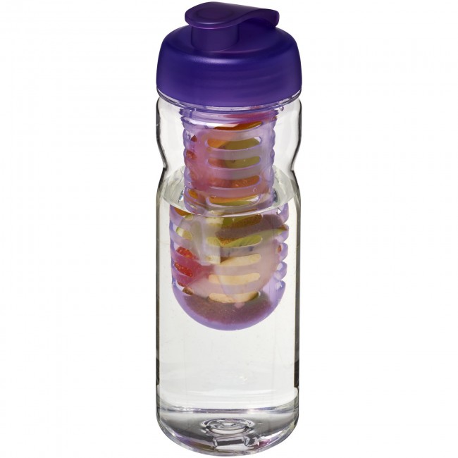 Promotional H2O Base Tritan? 650 ml flip lid bottle & infuser - Image 1