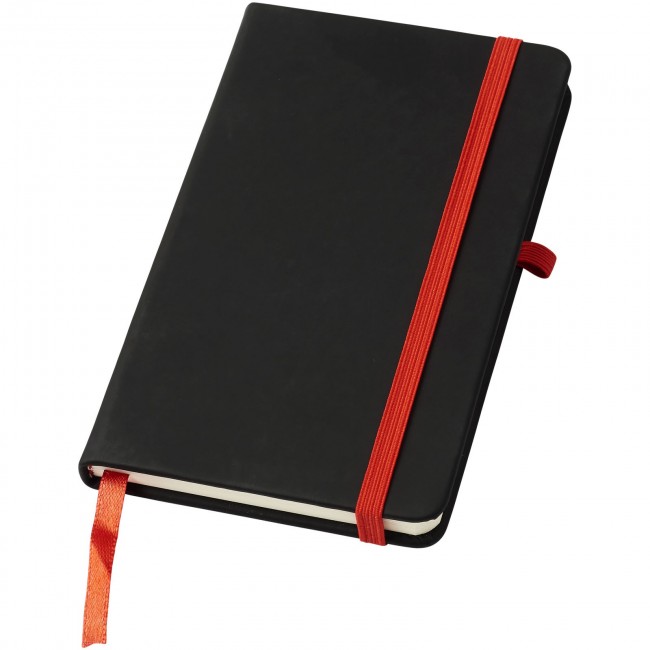 Promotional Noir A6 notebook with lined pages - Image 4