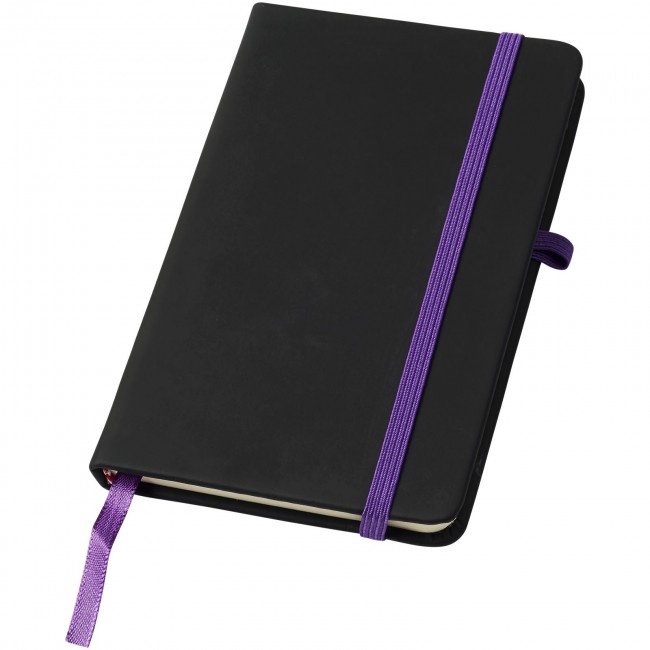 Promotional Noir A6 notebook with lined pages - Image 3