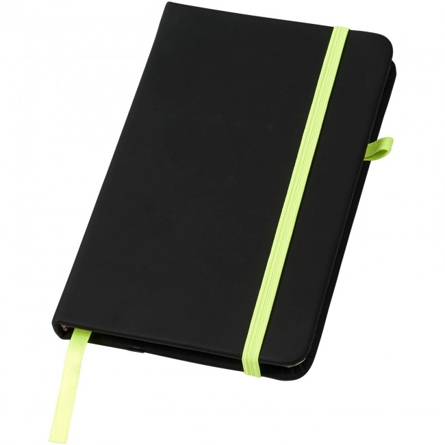 Promotional Noir A6 notebook with lined pages - Image 1