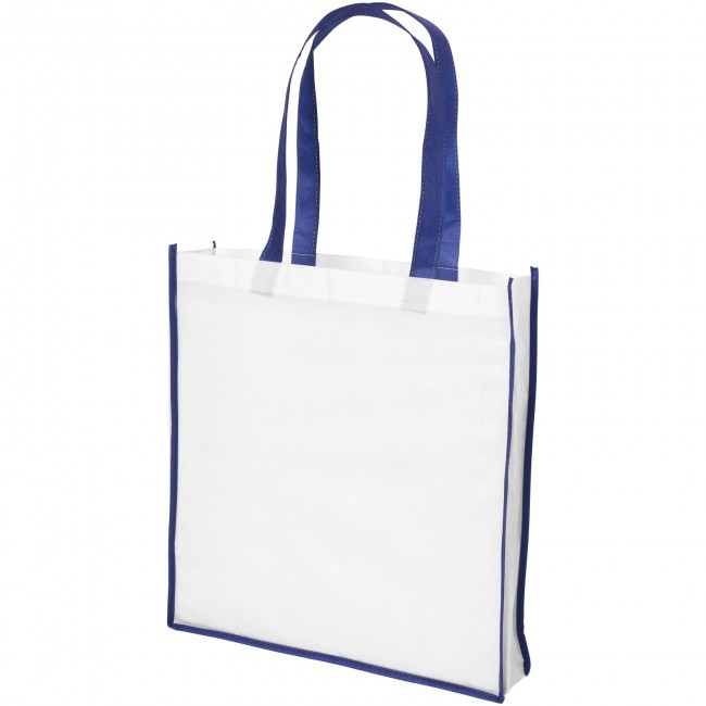 Promotional Contrast large non-woven shopping tote bag - Image 6