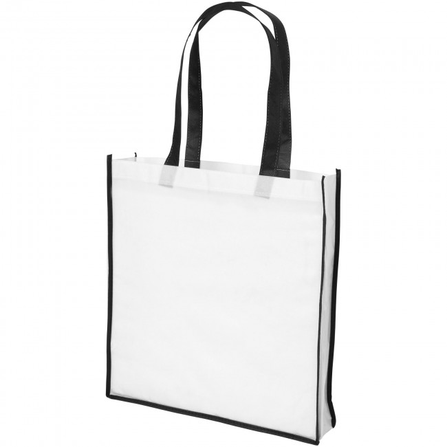 Promotional Contrast large non-woven shopping tote bag - Image 5