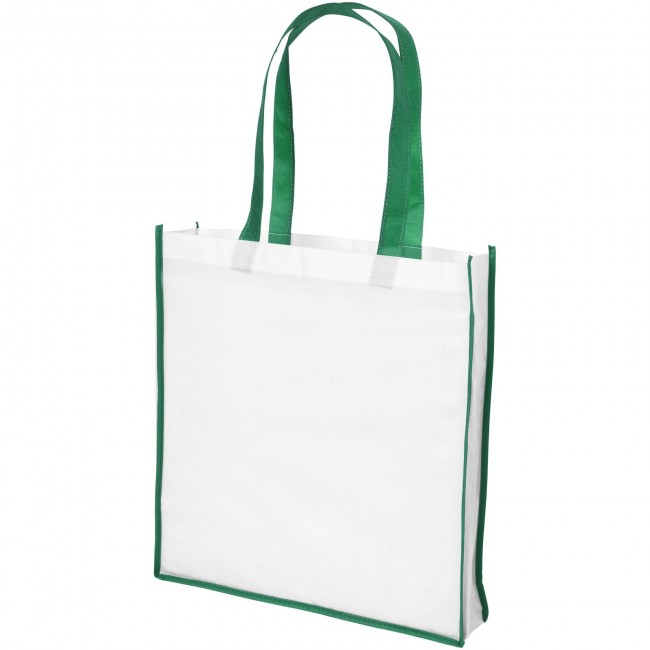 Promotional Contrast large non-woven shopping tote bag - Image 4