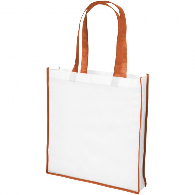 Promotional Contrast large non-woven shopping tote bag - Image 3