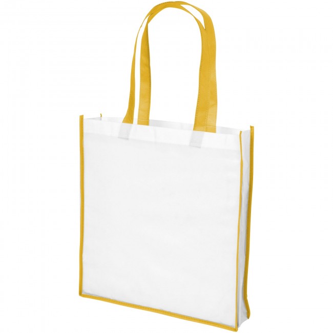 Promotional Contrast large non-woven shopping tote bag - Image 1