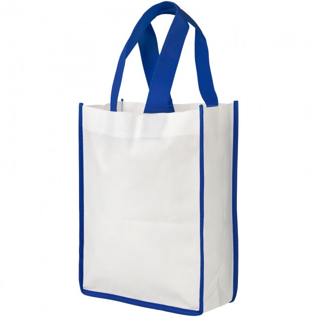 Promotional Contrast small non-woven shopping tote bag - Image 4