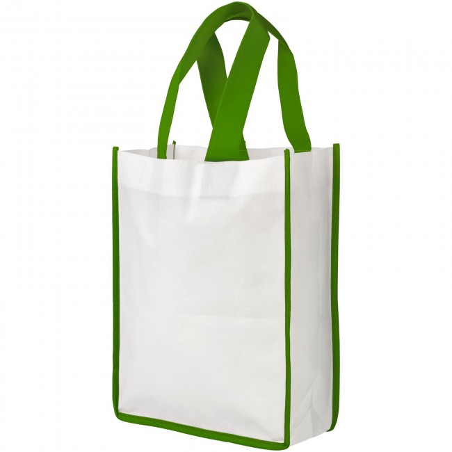 Promotional Contrast small non-woven shopping tote bag - Image 2